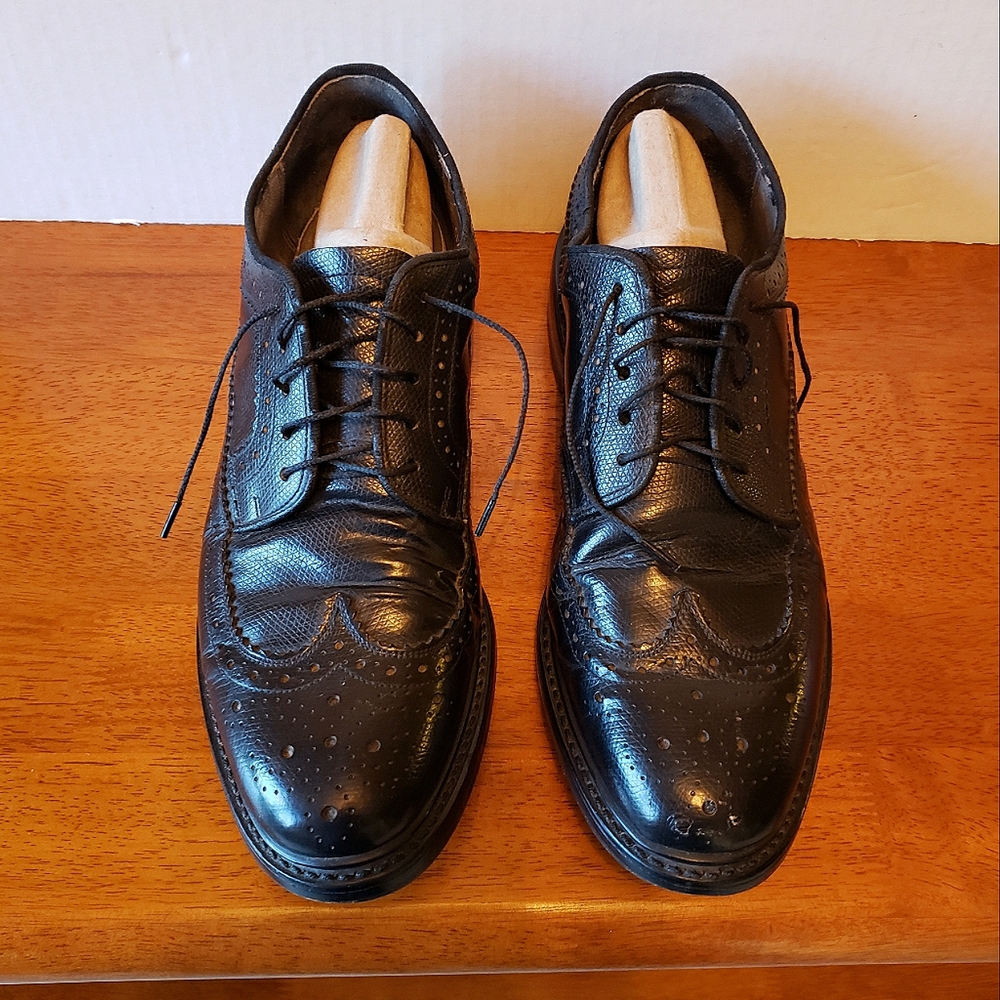 *Wingtip* Sears Leather(black) Dress Shoes (mens)